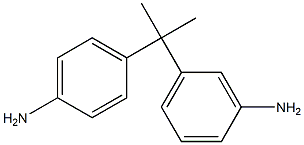 2-(3-Aminophenyl)-2-(4-aminophenyl)propane Struktur