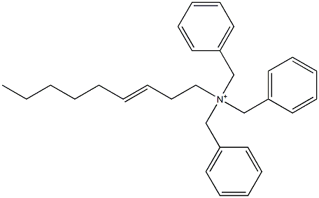 (3-Nonenyl)tribenzylaminium Struktur