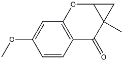 7-Methoxy-3-methyl-2,3-methanochroman-4-one Struktur