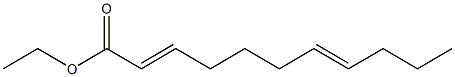 2,7-Undecadienoic acid ethyl ester Struktur