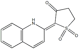 Tetrahydro-3-oxo-2-[(1,2-dihydroquinolin)-2-ylidene]thiophene 1,1-dioxide Struktur