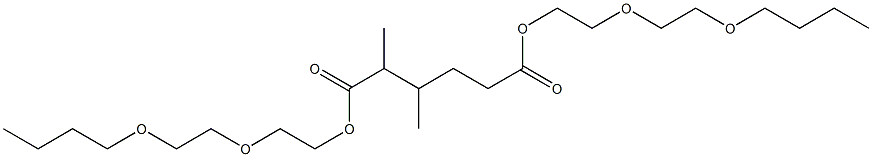 2,3-Dimethyladipic acid bis[2-(2-butoxyethoxy)ethyl] ester Struktur