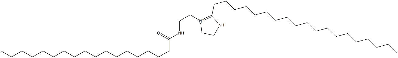 2-Nonadecyl-1-[2-(stearoylamino)ethyl]-1-imidazoline-1-ium Struktur