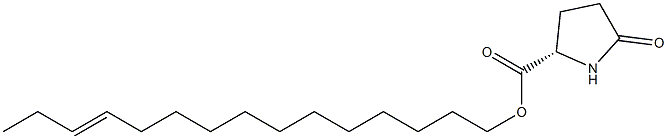 (S)-5-Oxopyrrolidine-2-carboxylic acid 12-pentadecenyl ester Struktur