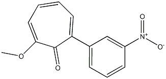 2-Methoxy-7-(3-nitrophenyl)-2,4,6-cycloheptatrien-1-one Struktur