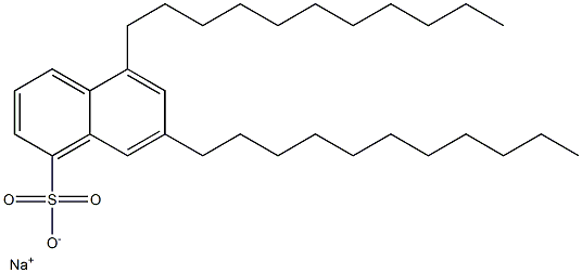 5,7-Diundecyl-1-naphthalenesulfonic acid sodium salt Struktur