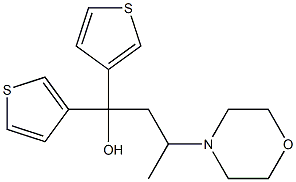 1,1-Di(3-thienyl)-3-morpholino-1-butanol Struktur