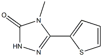 4-Methyl-5-(2-thienyl)-2H-1,2,4-triazol-3(4H)-one Struktur