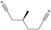 [S,(+)]-3-Methylhexanedinitrile Struktur