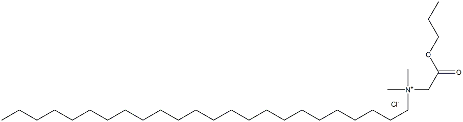 N,N-Dimethyl-N-(propoxycarbonylmethyl)tetracosylammonium chloride Struktur