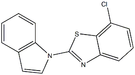 2-(1H-Indol-1-yl)-7-chlorobenzothiazole Struktur