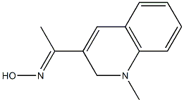 1-Methyl-3-[(E)-1-(hydroxyimino)ethyl]-1,2-dihydroquinoline Struktur