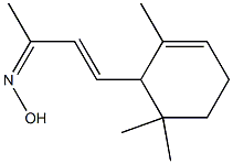 4-(2,6,6-Trimethyl-2-cyclohexen-1-yl)-3-buten-2-one oxime Struktur