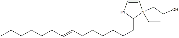 1-Ethyl-1-(2-hydroxyethyl)-2-(7-tetradecenyl)-4-imidazoline-1-ium Struktur