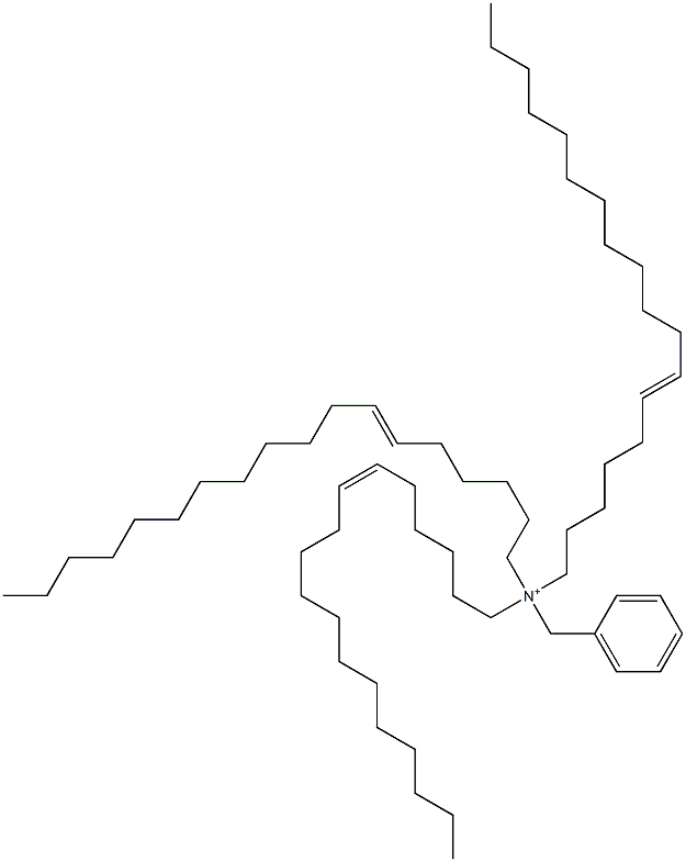 Tri(6-octadecenyl)benzylaminium Struktur