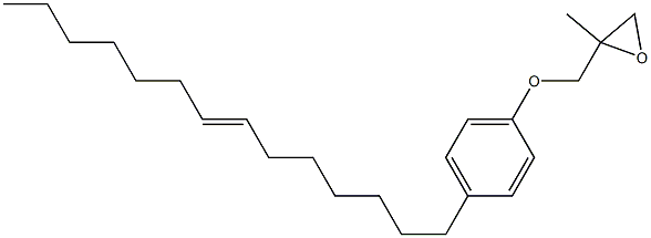 4-(7-Tetradecenyl)phenyl 2-methylglycidyl ether Struktur