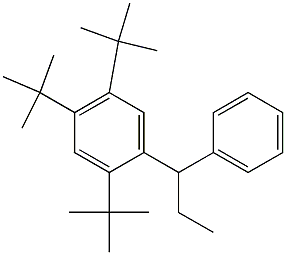 1-(2,4,5-Tri-tert-butylphenyl)-1-phenylpropane Struktur