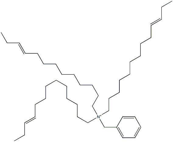 Tri(10-tridecenyl)benzylaminium Struktur