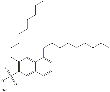 3,5-Dinonyl-2-naphthalenesulfonic acid sodium salt Struktur