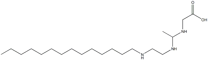 N-[1-[2-(Tetradecylamino)ethylamino]ethyl]glycine Struktur