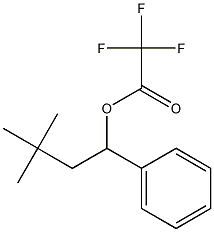 Trifluoroacetic acid 1-phenyl-3,3-dimethylbutyl ester Struktur