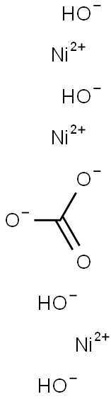 Trinickel carbonate tetrahydroxide Struktur