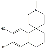 3,4-Dihydro-1'-methylspiro[naphthalene-1(2H),4'-piperidine]-6,7-diol Struktur