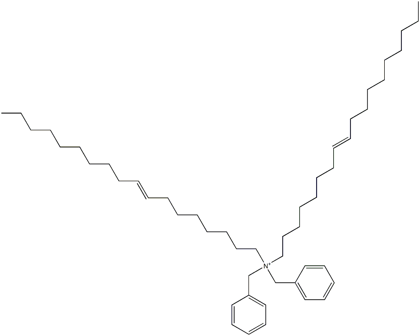 Di(8-octadecenyl)dibenzylaminium Struktur