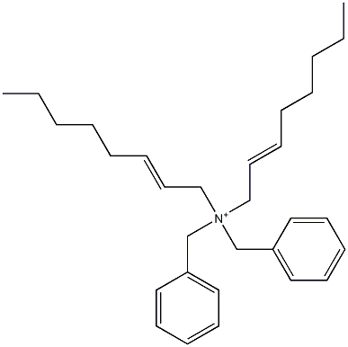 Di(2-octenyl)dibenzylaminium Struktur