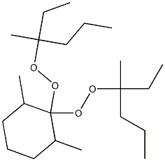 2,6-Dimethyl-1,1-bis(1-ethyl-1-methylbutylperoxy)cyclohexane Struktur