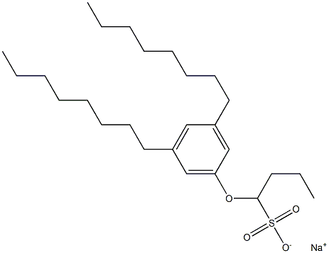 1-(3,5-Dioctylphenoxy)butane-1-sulfonic acid sodium salt Struktur