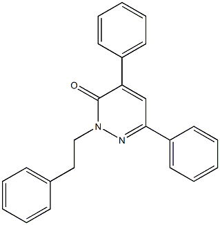 4,6-Diphenyl-2-(2-phenylethyl)pyridazin-3(2H)-one Struktur