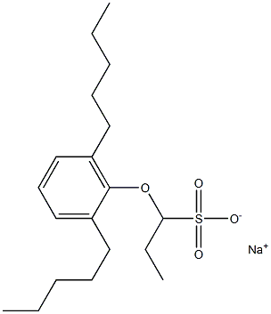 1-(2,6-Dipentylphenoxy)propane-1-sulfonic acid sodium salt Struktur