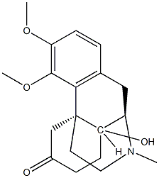 14-Hydroxy-3,4-dimethoxy-17-methyl-6-oxomorphinan Struktur