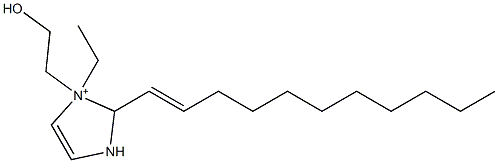 1-Ethyl-1-(2-hydroxyethyl)-2-(1-undecenyl)-4-imidazoline-1-ium Struktur