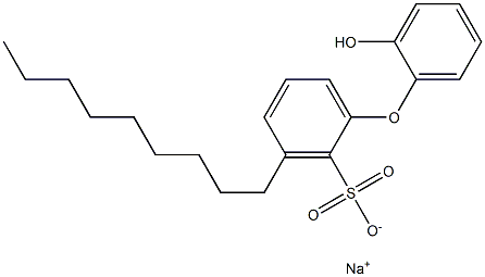 2'-Hydroxy-3-nonyl[oxybisbenzene]-2-sulfonic acid sodium salt Struktur