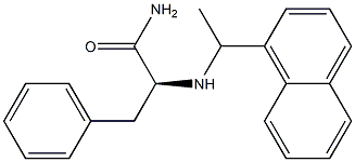 N-[1-(1-Naphtyl)ethyl]-L-phenylalaninamide Struktur