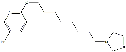 5-Bromo-2-[[8-(3-thiazolidinyl)octyl]oxy]pyridine Struktur