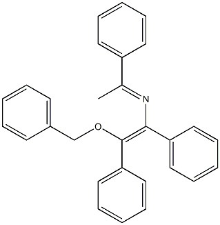 4-Benzyloxy-1,3,4-triphenyl-1-methyl-2-aza-1,3-butadiene Struktur