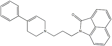 1-[3-[(1,2,3,6-Tetrahydro-4-phenylpyridin)-1-yl]propyl]benz[cd]indol-2(1H)-one Struktur