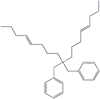 Di(4-octenyl)dibenzylaminium Struktur