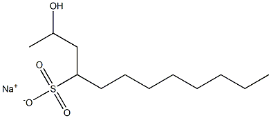 2-Hydroxydodecane-4-sulfonic acid sodium salt Struktur