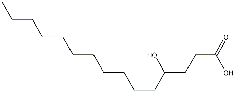 4-Hydroxypentadecanoic acid Struktur