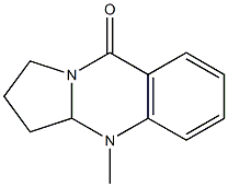 1,2,3,3a-Tetrahydro-4-methylpyrrolo[2,1-b]quinazolin-9(4H)-one Struktur