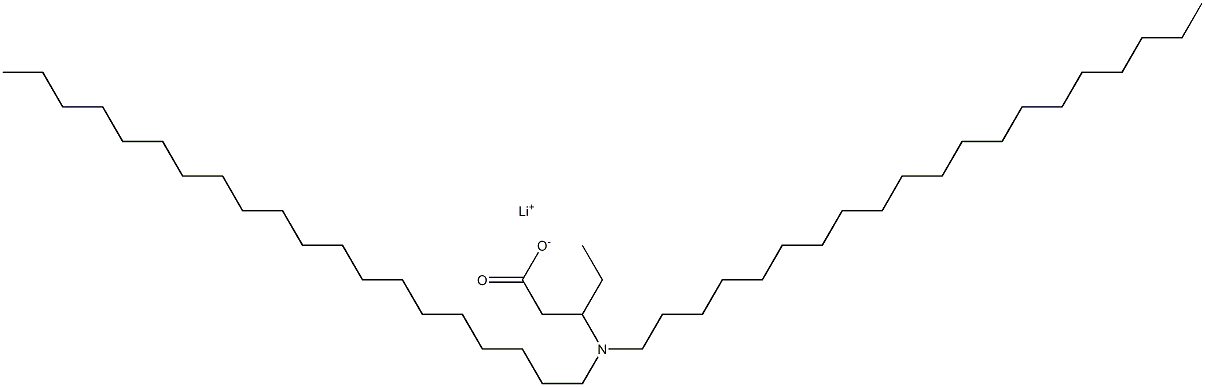 3-(Diicosylamino)valeric acid lithium salt Struktur