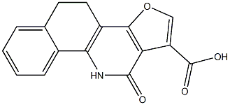 4,5,10,11-Tetrahydro-11-oxobenzo[h]furo[3,2-c]quinoline-1-carboxylic acid Struktur