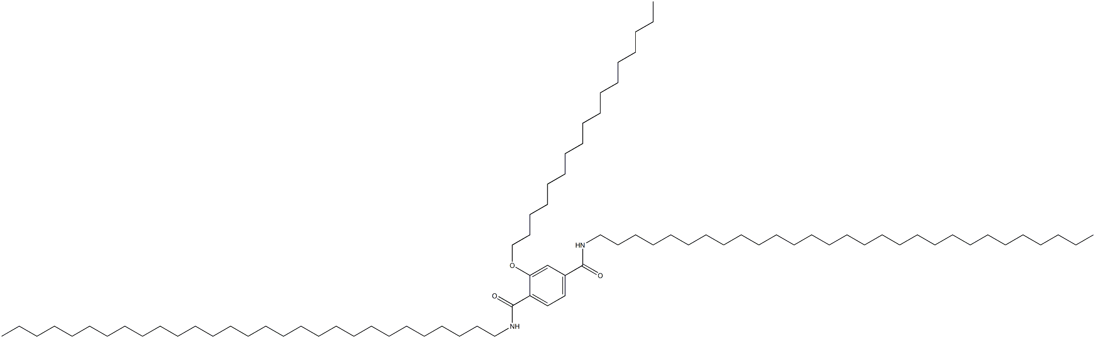 2-(Heptadecyloxy)-N,N'-dinonacosylterephthalamide Struktur