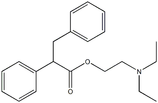 2,3-Diphenylpropionic acid 2-(diethylamino)ethyl ester Struktur