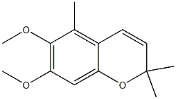 2,2,5-Trimethyl-6,7-dimethoxy-2H-1-benzopyran Struktur