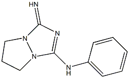 3-Imino-N-phenyl-6,7-dihydro-3H,5H-pyrazolo[1,2-a][1,2,4]triazol-1-amine Struktur